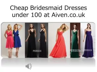 Discount Bridesmaid Dresses UK 2015 under 100