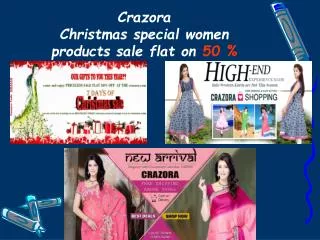 Crazora Offers For Christmas Sale Flat on 50 % - On All Prod