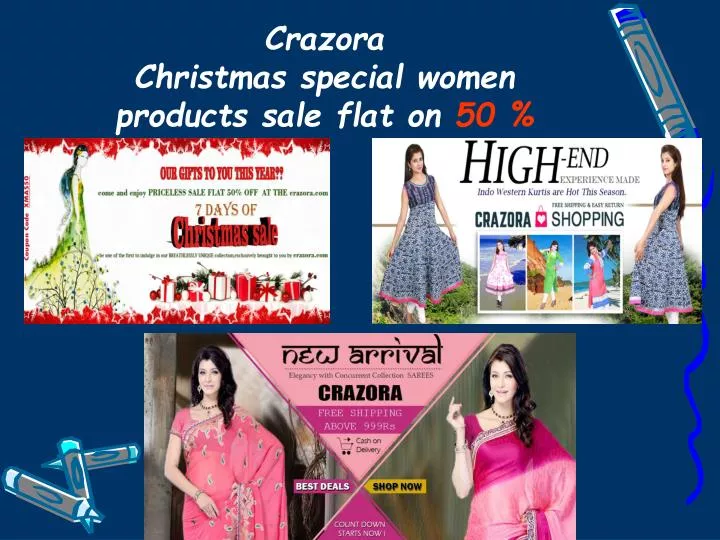 crazora christmas special women products sale flat on 50