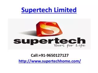 Supertech Limited Noida Residential Apartments