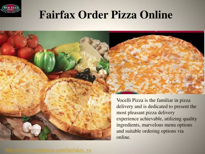 fairfax order pizza online