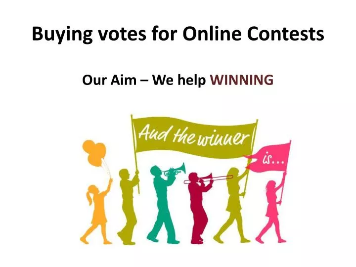 buying votes for online contests