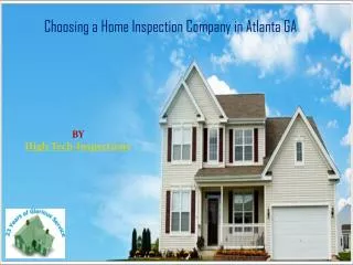 Choosing a Home Inspection Company in Atlanta GA