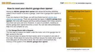 24/7 Emergency Garage Door Service In San Diego