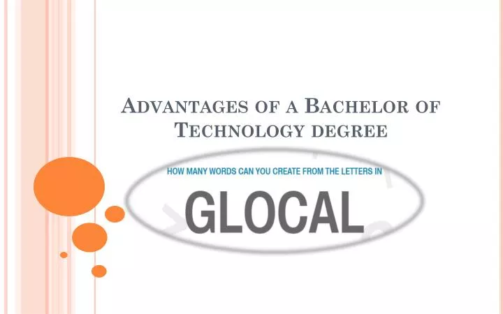 advantages of a bachelor of technology degree