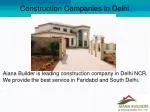 Construction Companies In Delhi - slide 1