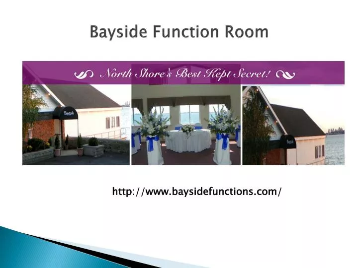 bayside function room