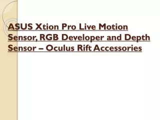Asus xtion pro live motion sensor, rgb developer and depth s