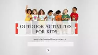 OUTDOOR ACTIVITIES FOR KIDS