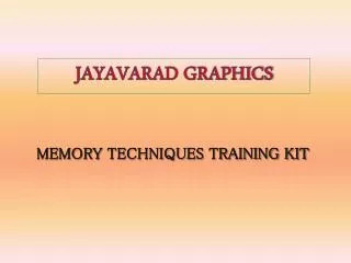 Memory Techniques Training Kit