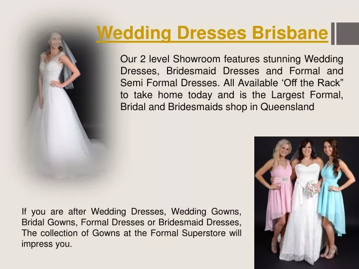 wedding dresses brisbane
