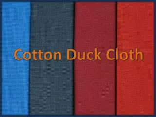 Cotton Duck Fabric Wholesale