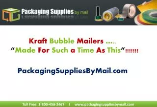 Kraft Bubble Mailers Wholesale