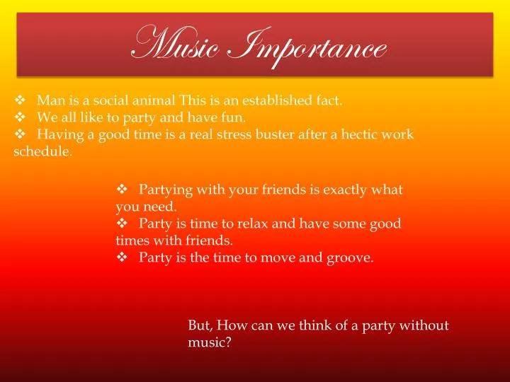 music importance