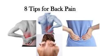 Back Pain Relief Tips