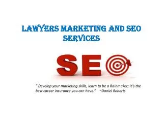 Law firm marketing services
