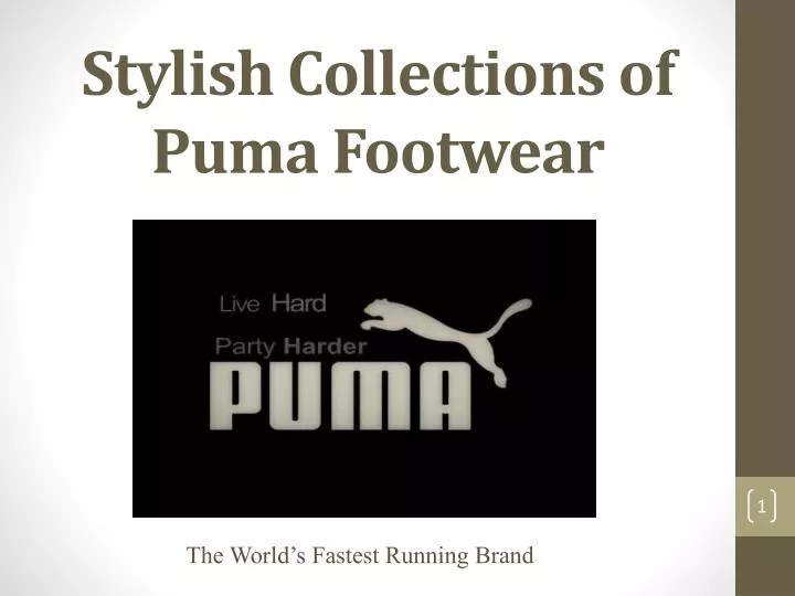 stylish collections of puma footwear
