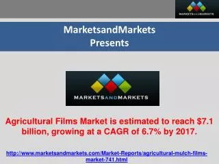 Agricultural films market is estimated to reach $7.1 billion