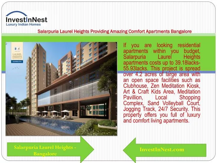 salarpuria laurel heights providing amazing comfort apartments bangalore