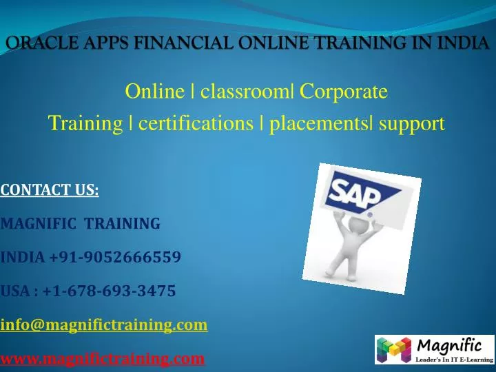 oracle apps financial online training in india