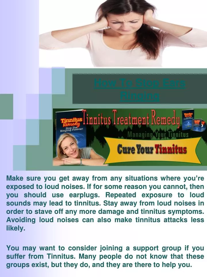 how to stop ears ringing