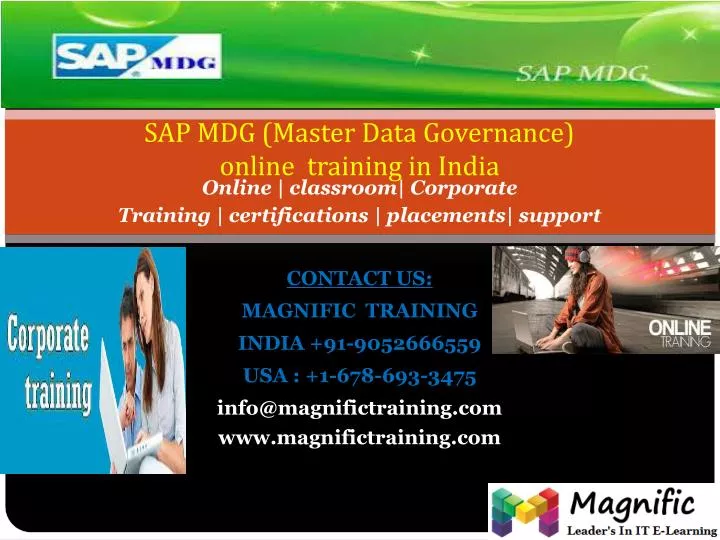 sap mdg master data governance online training in india