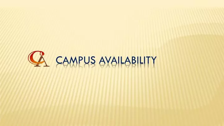 campus availability