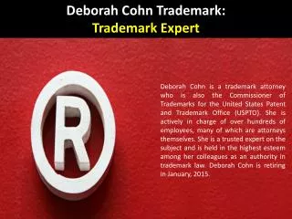 Deborah Cohn Trademark - Trademark Expert