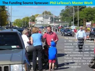The Funding Source Syracuse - Phil LaTessa’s Master Work