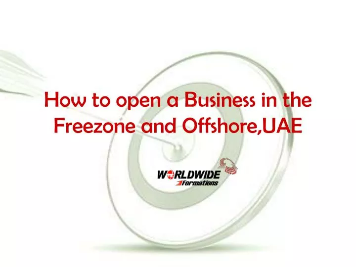 how to open a business in the freezone and offshore uae