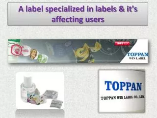 A label specialized in labels & it's affecting users