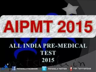 AIPMT 2015 Entrance Exam Dates|Government Medical Colleges