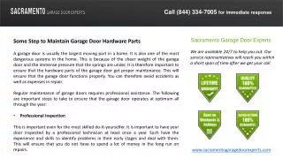 Some Step to Maintain Garage Door Hardware Parts