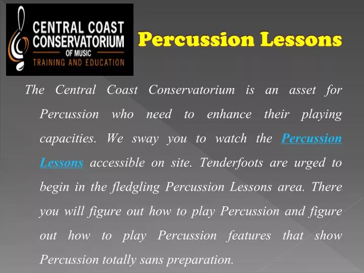 percussion lessons