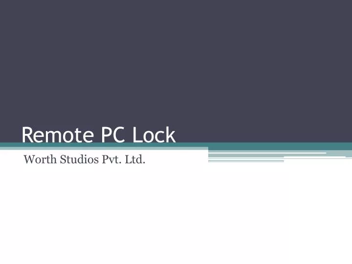 remote pc lock