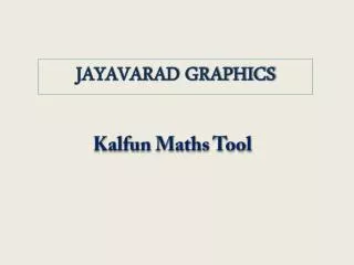 Kalfun Maths Tool