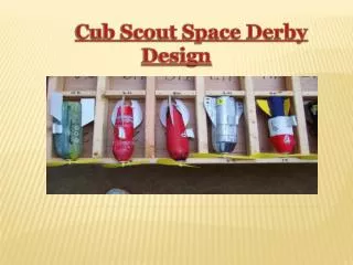 Cub Scout Space Derby Design
