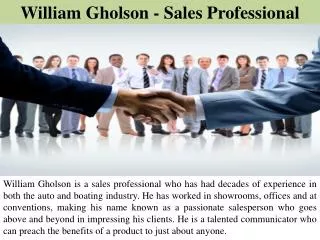 William Gholson - Sales Professional