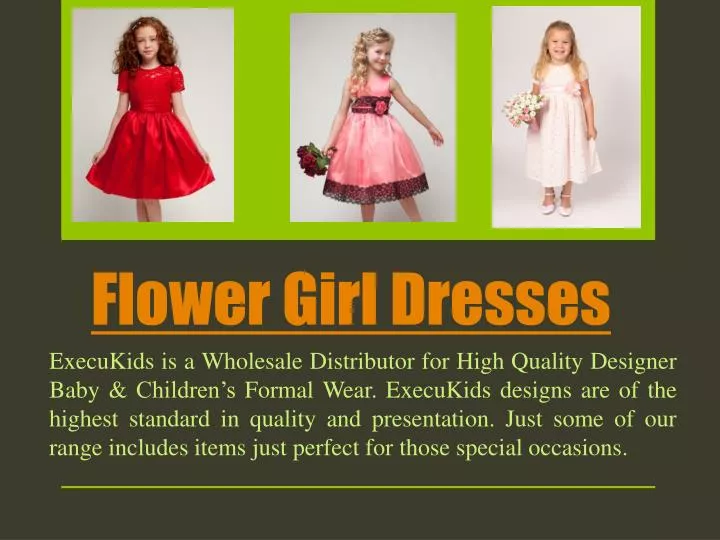 flower girl dresses