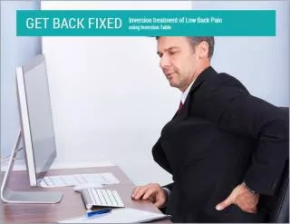Inversion Treatment Of Low Back Pain