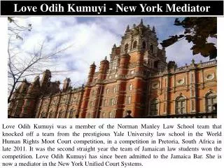 Love Odih Kumuyi - New York Mediator