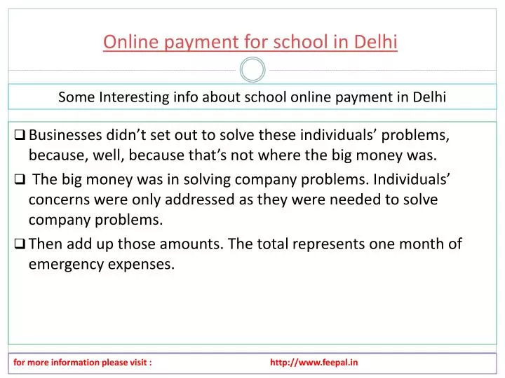 online payment for school in delhi