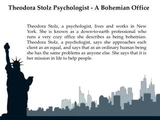 Theodora Stolz Psychologist - A Bohemian Office
