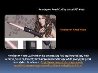 Remington Pearl Curling Wand Gift Pack