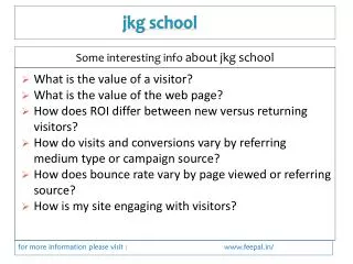 Information to have about Jkg school online payment
