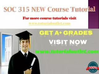 SOC 315 Course Tutorial / tutorialoutlet