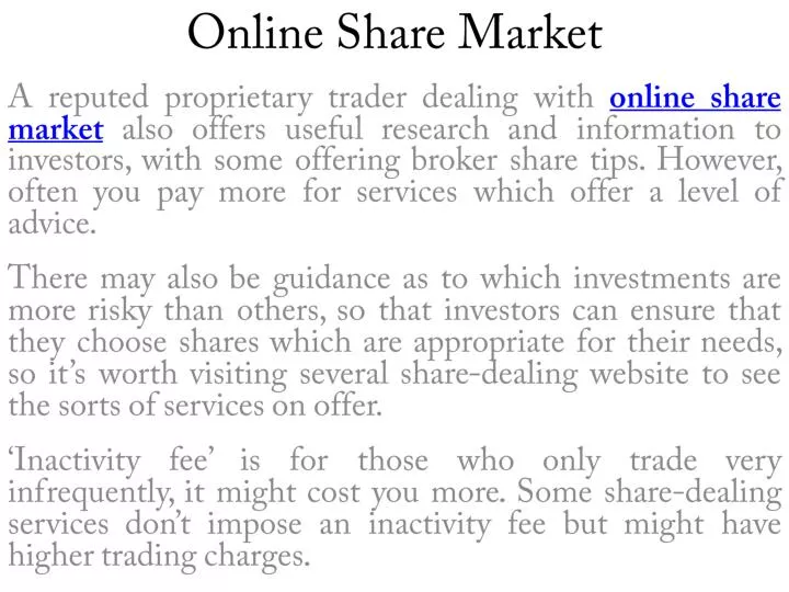 online share market