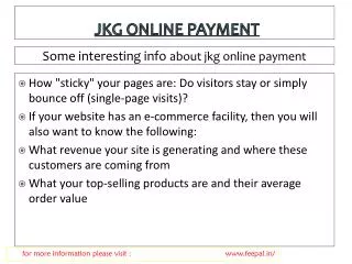 Some new chnages about jkg online payment