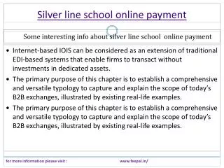 Best review site of silver line school online payment