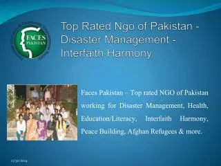 Top Rated Ngo of Pakistan - Disaster Management